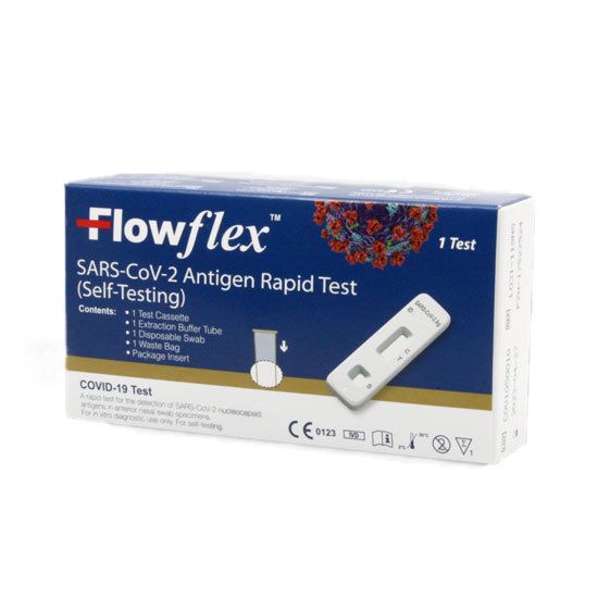 Flowflex lateral flow test kit